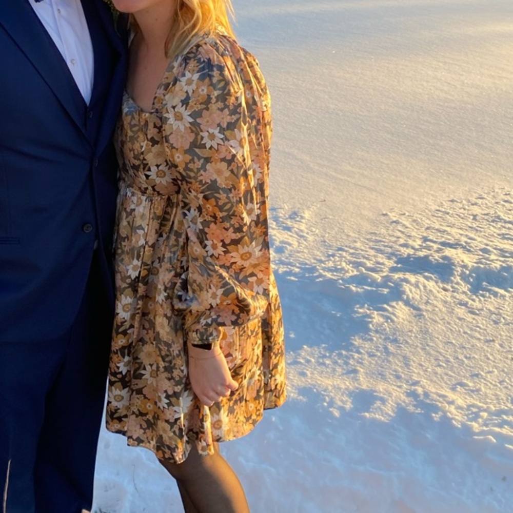 Floral Shimmery Dress